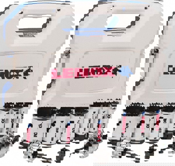 Electrician's Hole Saw Kit: 9 Pc, 7/8 to 2-1/4